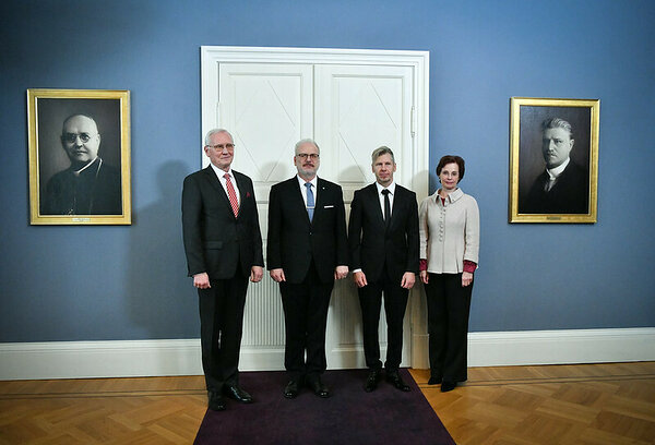 Mr. Teikmanis, The President, Ritums and The First Lady Mrs. Levite. Photo Ilmārs Znotiņš