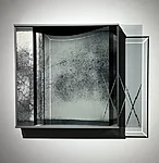 /Hetk I/, Paber, klaas, värvitud vineer, sügavtrükk, klaasi külmtöötlus, CNC-lõige 48 x 48 x 11 cm, 2024 