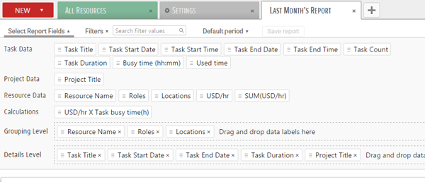 data fields reports data fields reports