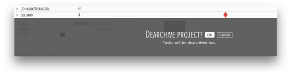 dearchive porjects dearchive porjects