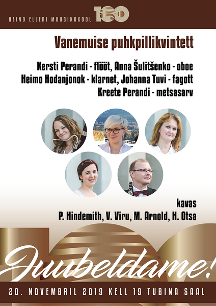 Juubeldame! Vanemuise puhkpillikvintett