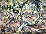 Oak Wood, Domburg, Manteling, study, 100 x 70, E 650