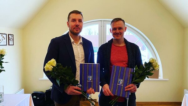 Valla tunnustussündmusel Sagadi Mõisas - Mario Luik ja Jaanus Nuutre / foto: Kent Kerner
