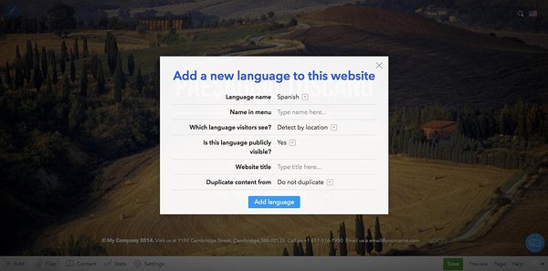 Build a multilingual website in Voog