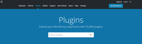 wordpress plugins search page