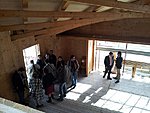 Looking around in energy-efficient sample house
