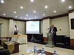 Project final conference, rector of Adiyaman University is speaking