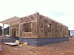 House built by Okambuva of straw bale modules