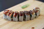 #215 BUSIDO / LÕHE, TUUNIKALA, TOORJUUST, TERAV KASTE, KREVETT, UNAGI KASTE, SEESAMISEEMNED / 10.40€