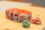 #41 GEISHA / AURUTATUD LÕHE, LUMEKRABI, TOORJUUST, KURK, PAPRIKA, MASAGO / 9.30€