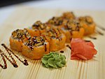#58 SIDZUOKA / LÕHE, LUMEKRABI, ANGERJAS, KURK, ROHEKARP, MASAGO, UNAGI KASTE, SEESAMISEEMNED / 11.20€