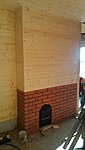 Saunaahju ümber müüriladumine ja voodrilaua paigaldus(viirelaiu saunamaja)