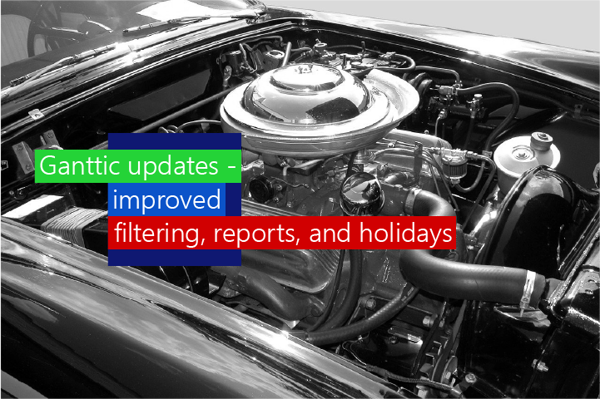 Ganttic updates - Improved filtering, reports, and holidays Ganttic updates - Improved filtering, reports, and holidays