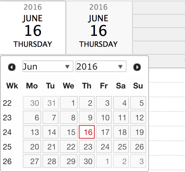 calendar navigation tool calendar navigation tool