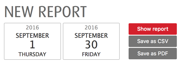show report show report