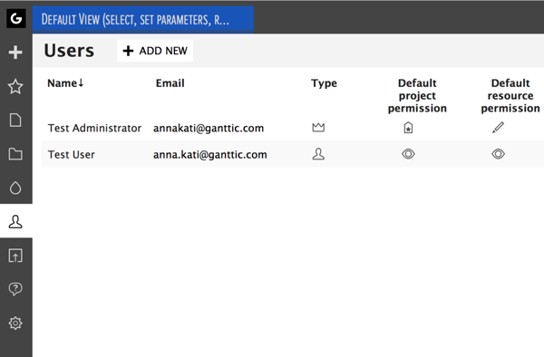 in the users list, click on +add new in the users list, click on +add new