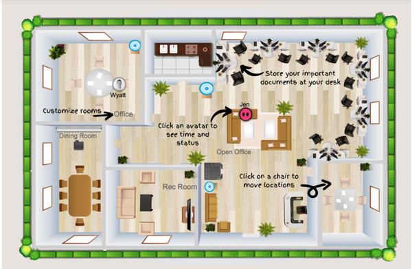 My Digital Office recreates the office feel and connects your remote teams. Plus, the digital workspace stores documents, has chat, and online whiteboard features. My Digital Office recreates the office feel and connects your remote teams. Plus, the digital workspace stores documents, has chat, and online whiteboard features.