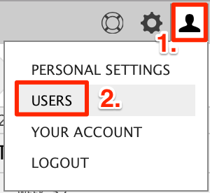 user menu user menu