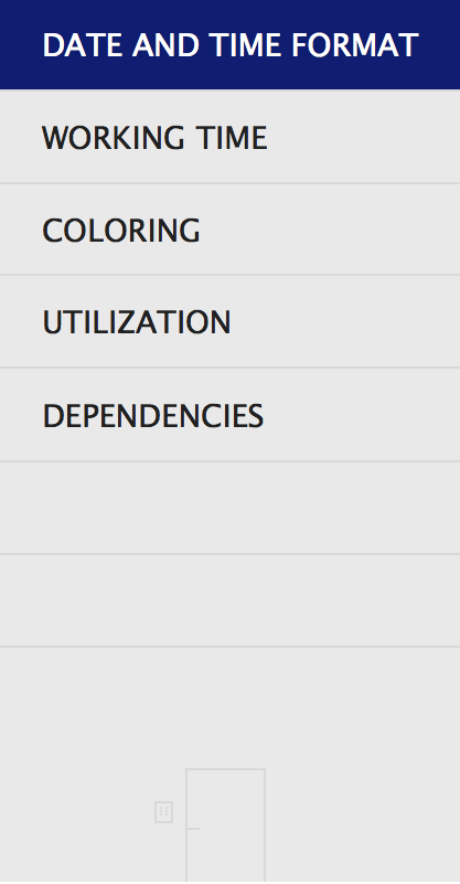 ganttic general settings ganttic general settings