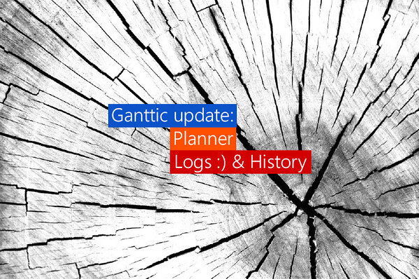 Ganttic update: planner logs and history Ganttic update: planner logs and history