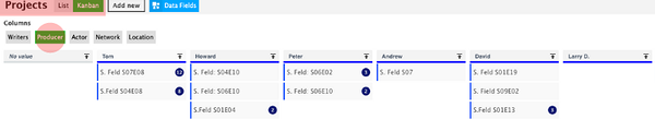 Choosing Kanban Project list view lets you see your projects displayed as a Kanban board. A new way to see your projects and their custom data fields Choosing Kanban Project list view lets you see your projects displayed as a Kanban board. A new way to see your projects and their custom data fields