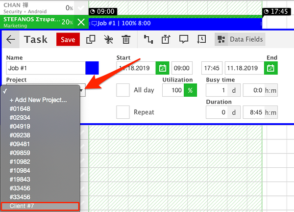 link projects to tasks link projects to tasks