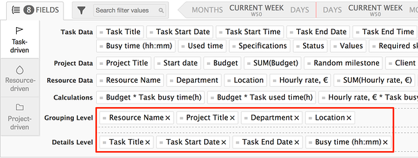 drag and drop data to report fields drag and drop data to report fields