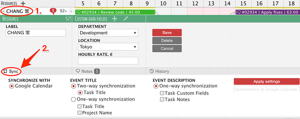 Create Google Calendar gantt chart with GCal sync Create Google Calendar gantt chart with GCal sync