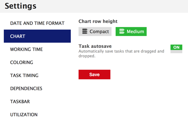 gantt chart settings turning on autosave gantt chart settings turning on autosave