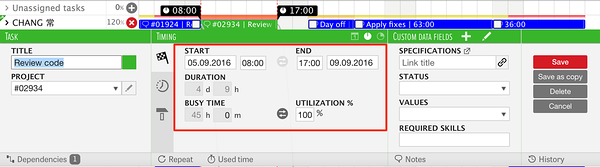 set utilization percentage set utilization percentage
