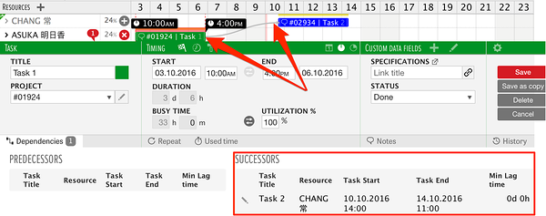 setting a successor and predecessor type task dependency setting a successor and predecessor type task dependency