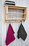 wall rack with shelf and hooks 60cm* 40 cm 