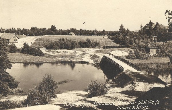 1926 - alustati Petseri Põhja- ja Lõunalaagri rajamisega. Fotol Põhjalaager. Allikas: Põlva talurahvamuuseum