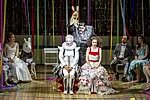 Jason Lee (Beppe), Aris Argiris (Tonio),  Marie Smolka (Nedda), Chor und Extrachor des Tiroler Landestheaters
