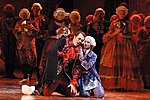 Oscar - Angelika Mikk Riccardo - Senol Talinli G. Verdi Un ballo in maschera, Estonian National Opera. Stage Director Arne Mikk. Photo: Harri Rospu