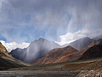 rain in the Himalayas, India