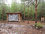 Aidu-Liiva campsite, hiding in lean-to