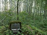 a strange memorial for a fallen soviet paratrooper