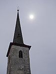 Järva-Madise kirikutorn ja päike