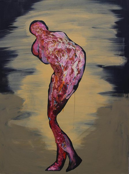 Flagellation III - 2016 - oil on canvas 140 x 100 cm