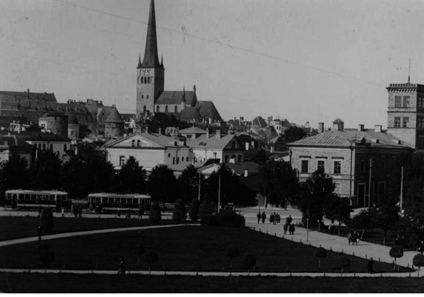 20. sajandi alguse foto praeguse Tammsaare pargi idaosast. Foto T. Tallinna erakogust