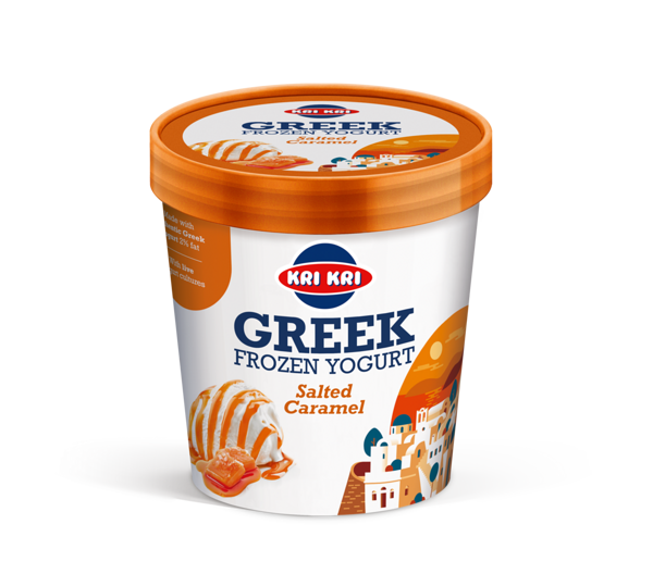 KriKri Kreeka jogurti jäätis soolakaramellilisandiga (18%)