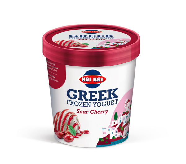 KriKri Kreeka jogurti jäätis kirsilisandiga (18%) 