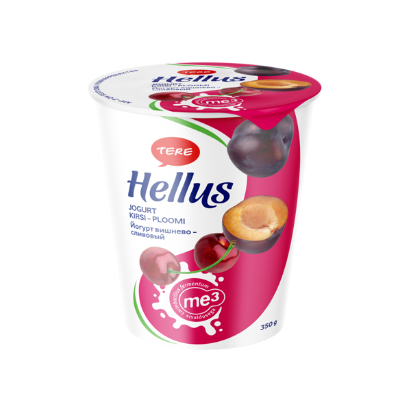  „Hellus” ķiršu-plūmju jogurts 