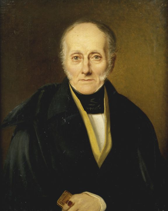 Professor Lorenz Ferdinand Ewersi portree. Õli lõuendil, 19. sajand, Karl August Senff
