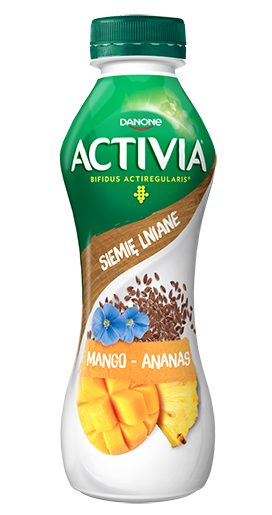 Geriamasis ananasų ir mango skonio jogurtas su sėklomis