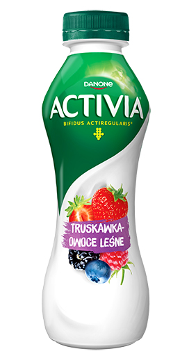 Geriamasis braškių ir miško uogų skonio jogurtas