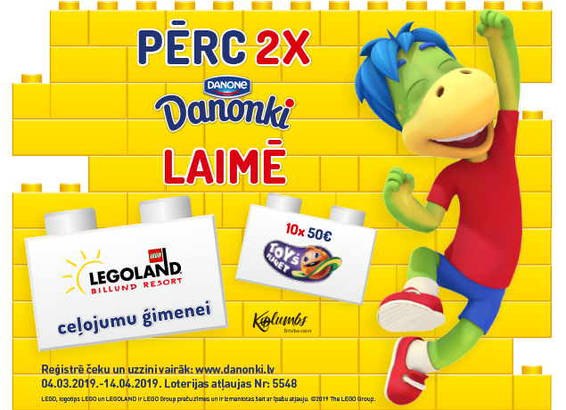 Pērc Danonki un brauc uz Legoland!