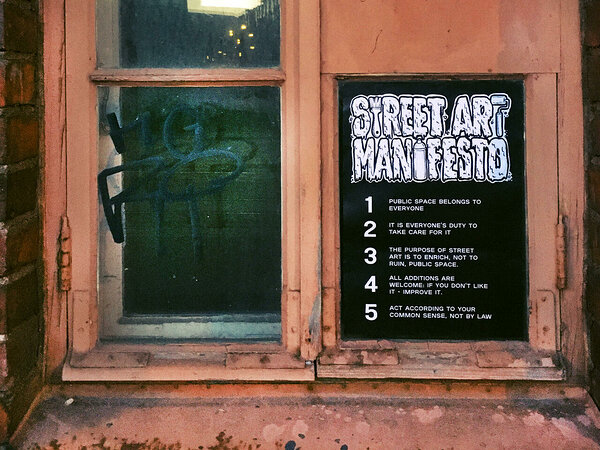 Street art manifesto.