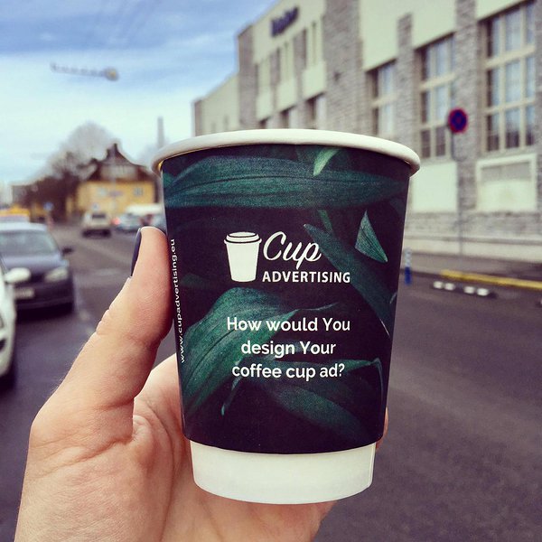 Cup Advertising - How would you design your coffee cup ad?
